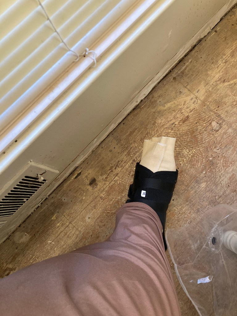 Right foot Fahmeena Odetta Moore