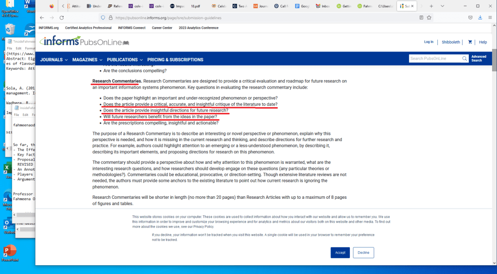 Information on Research Commentary submission