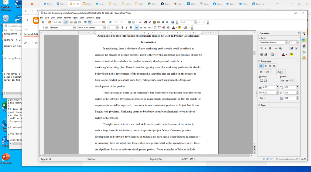 Marketing paper for publication Fahmeena Odetta Moore