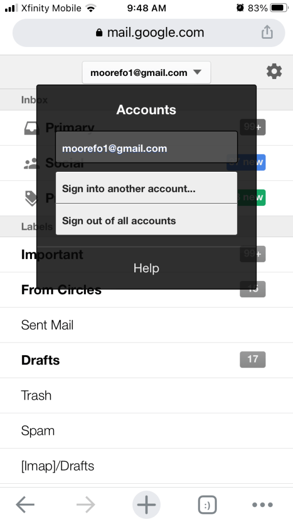 Email screenshot 2 Fahmeena Odetta Moore