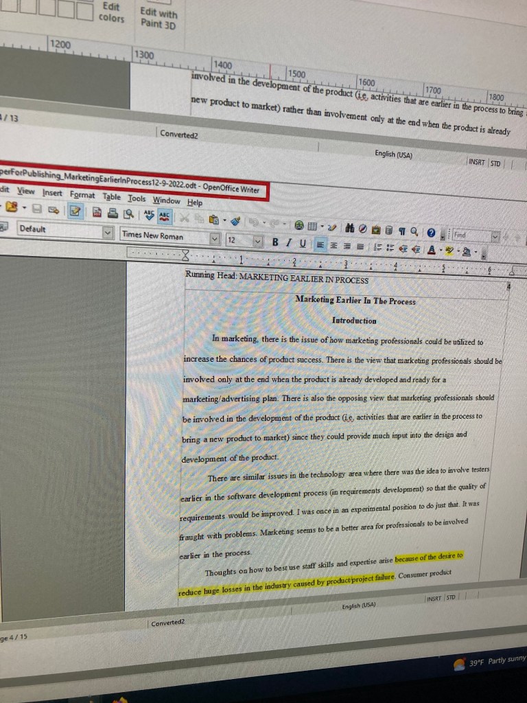 Marketing paper 4 Fahmeena Odetta Moore