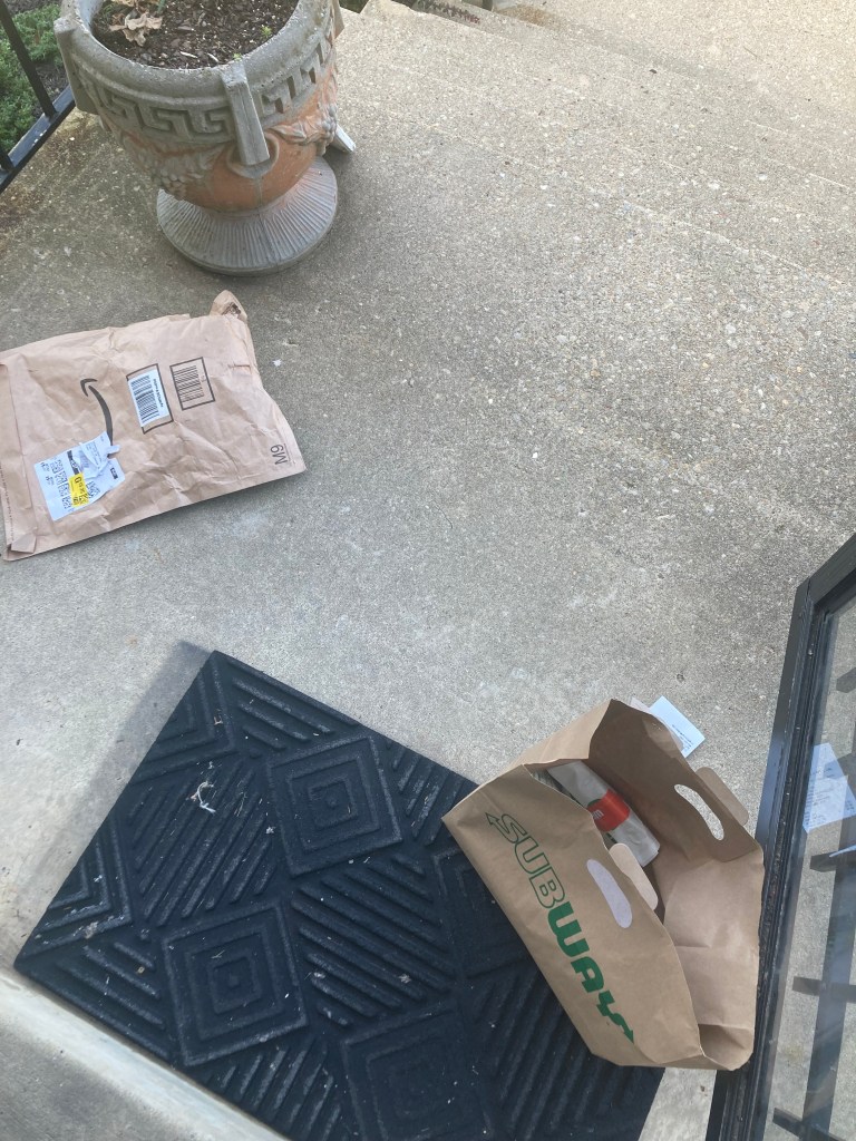 Delivery shown at door for Fahmeena Odetta Moore