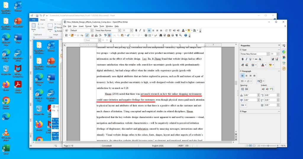 Excerpt of PhD paper by Fahmeena Odetta Moore