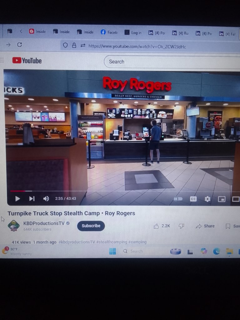 Screenshot showing Roy Rogers restaurant