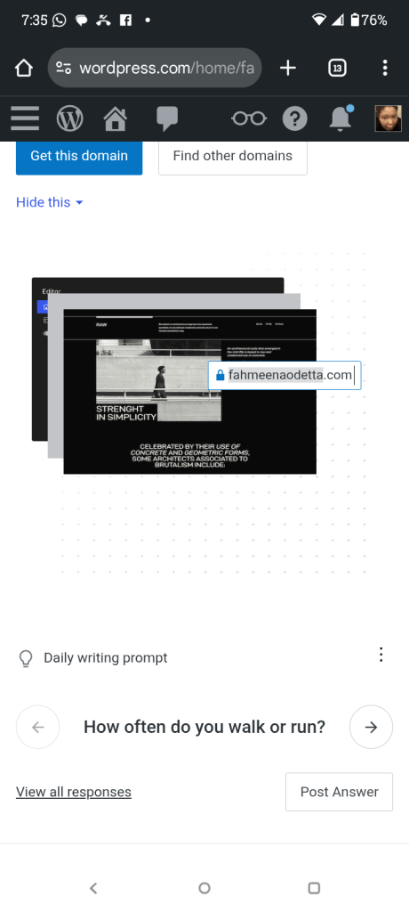 Wordpress writing prompt for 9.13.2025