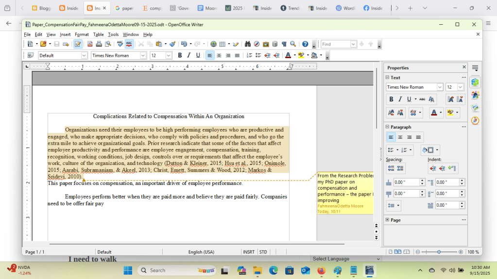 Paper Ideas by Fahmeena Odetta Moore