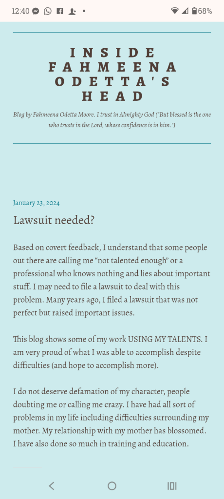 Fahmeena Odetta Moore